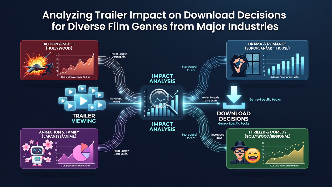 Analysis of film trailers affecting download decisions in various genres