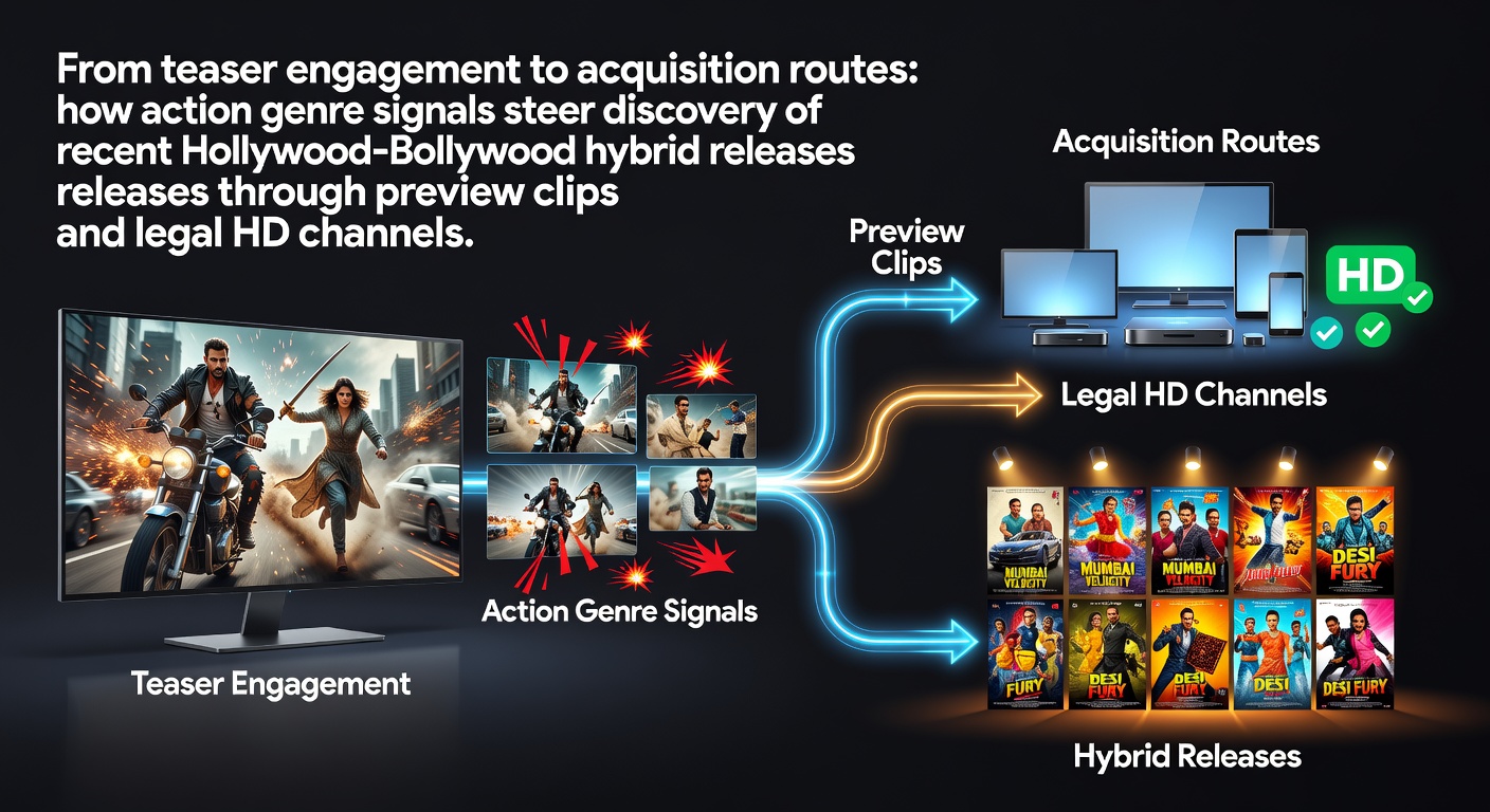 Preview clip engagement driving discovery of Hollywood-Bollywood action hybrid films on digital platforms