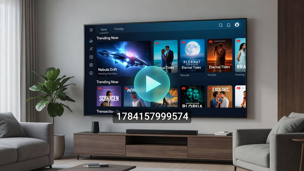 Users enjoying streamed content on various devices including phones, tablets, and smart televisions