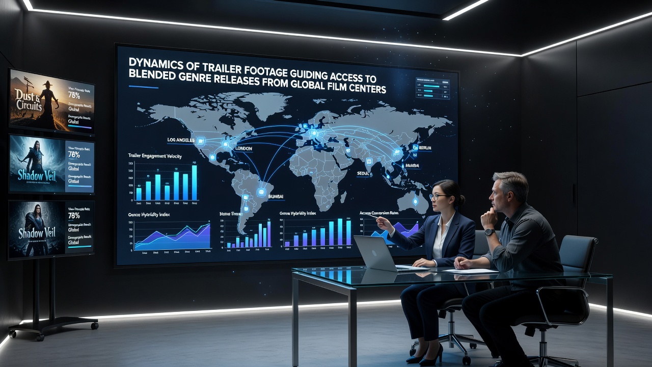 Retrieval interface displaying trailer-guided access to international blended genre films